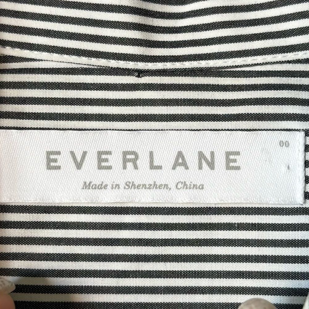 Everlane Shirt Midi Blue White Dress Long Sleeve Stripe Size XS - Picture 6 of 9